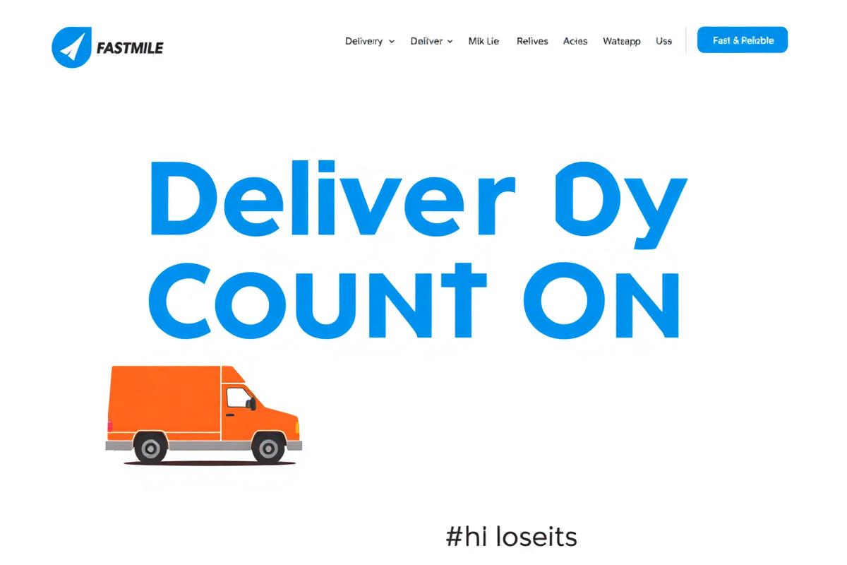 FastMile landing page project example